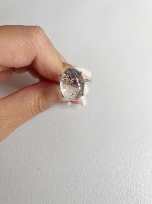 Garden Quartz Sterling Silver Ring