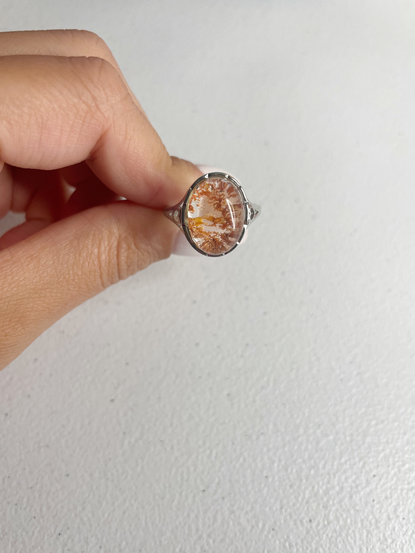 Garden Quartz Sterling Silver Ring