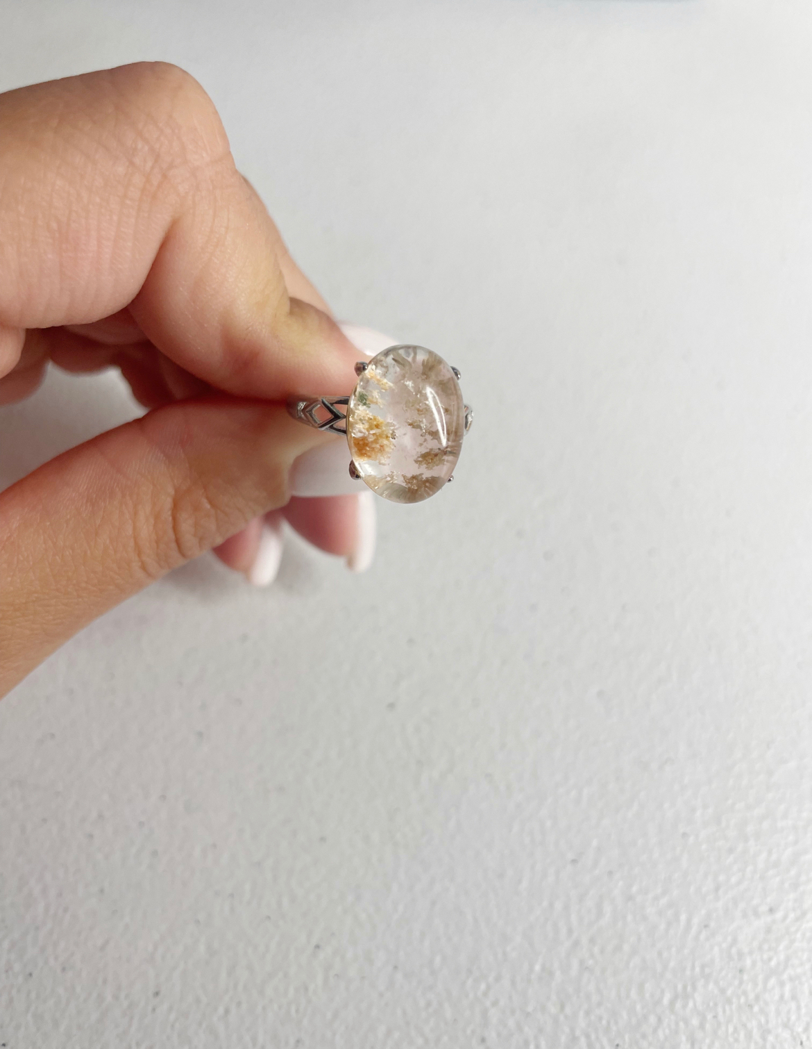 Garden Quartz Sterling Silver Ring