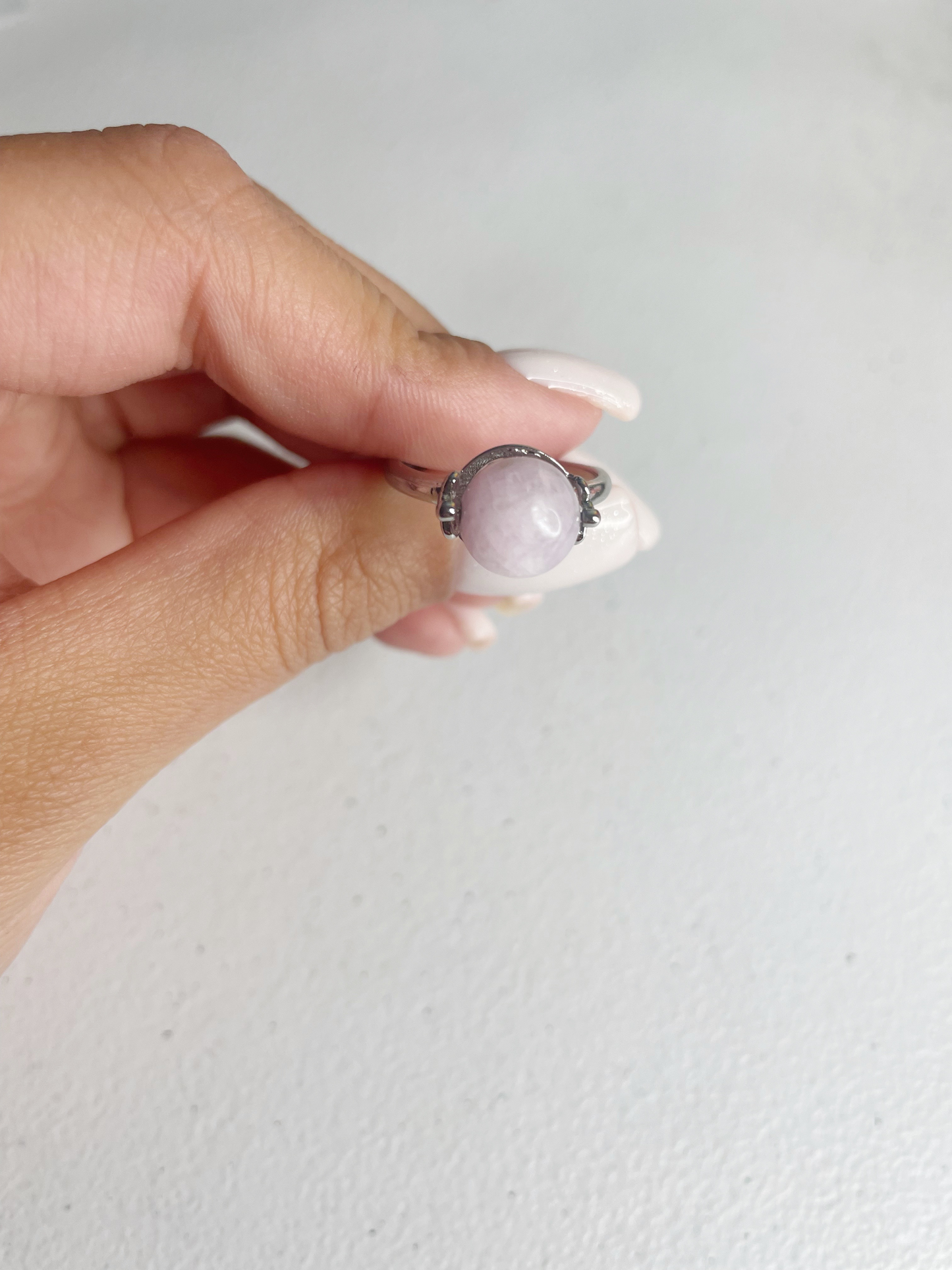 Kunzite Sterling Silver Ring