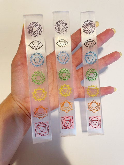 Selenite Chakra Sticks