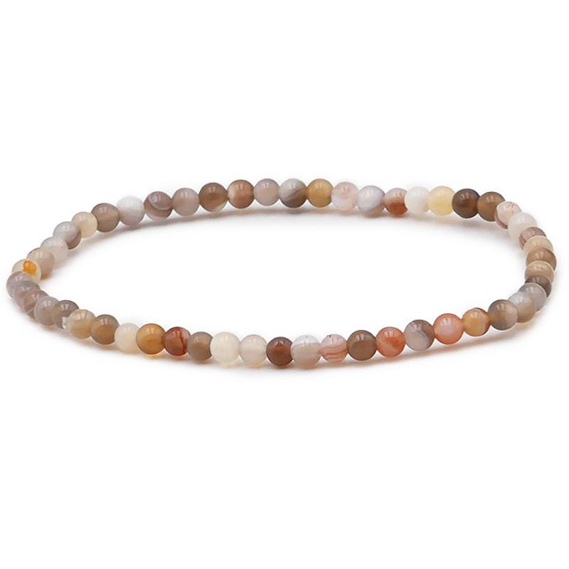 Botswana Banded Agate Bracelet (Growth - Strength - Healing)