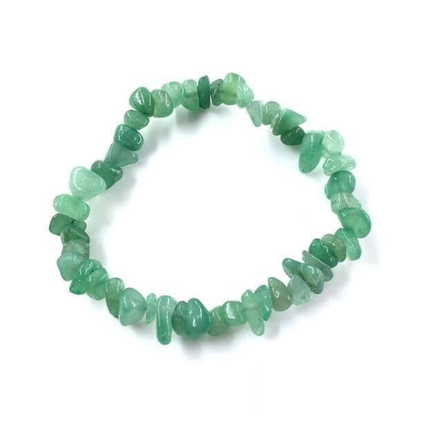 Green Aventurine Chip Bracelet (Prosperity - Courage - Leadership)